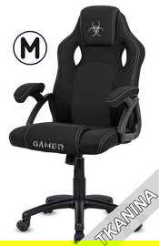 Fotel obrotowy do biurka CARRERA M BLACK FABRIC